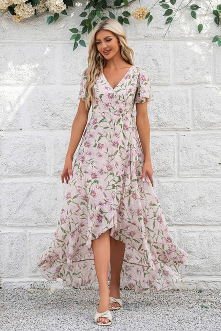 Robe Portefeuille Fleurie Aérée - gallery 5