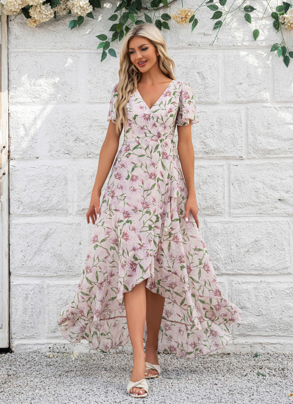 Robe Portefeuille Fleurie Aérée - gallery 5