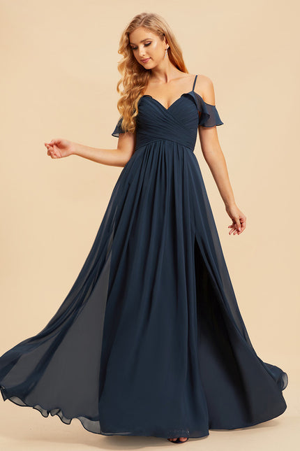 Robe Portefeuille Rose Drapée - gallery 2