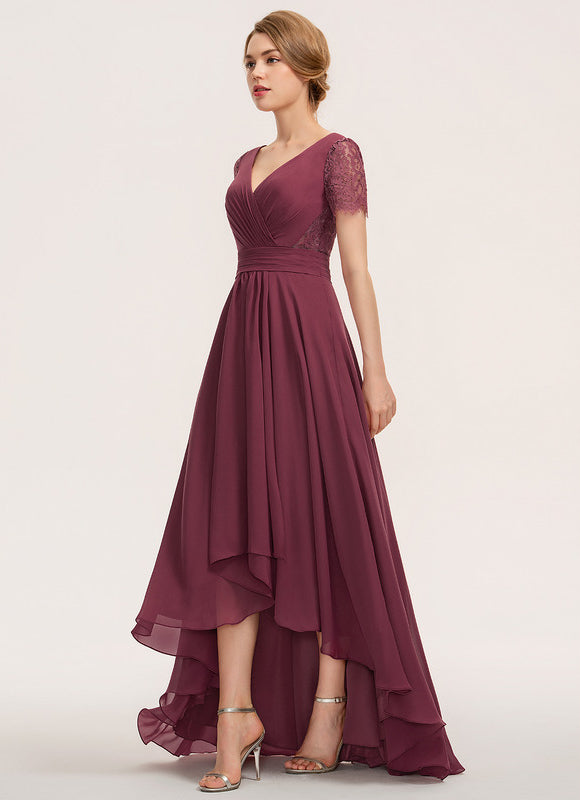 Robe Portefeuille Bordeau Évasée - gallery 3