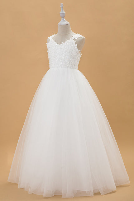Robe Portefeuille Enfant Écrue Élégante - gallery 4