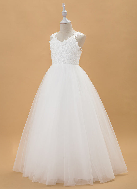 Robe Portefeuille Enfant Écrue Élégante - gallery 4