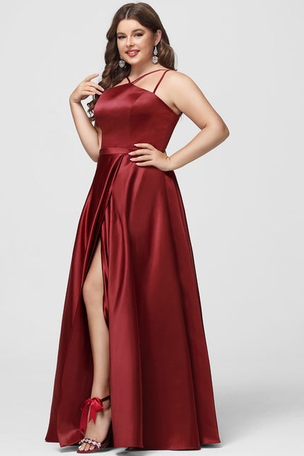 Robe Portefeuille Satin Ciel Sanglant - gallery 7