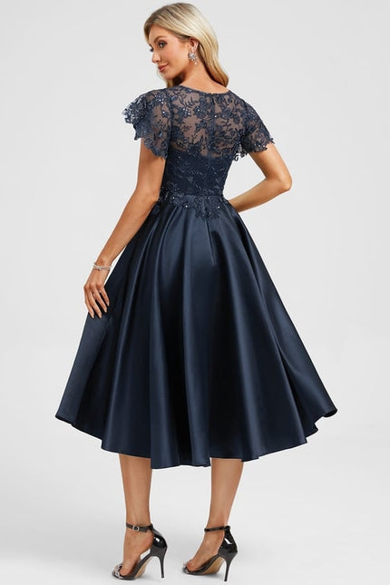 Robe Portefeuille Satin Chic - gallery 5