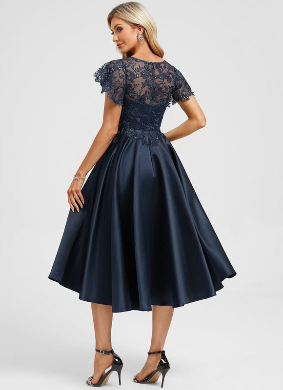 Robe Portefeuille Satin Chic - gallery 5