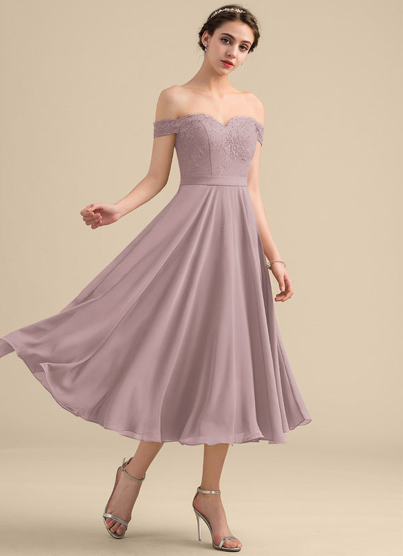Robe Portefeuille Lilas Aérienne - gallery 2