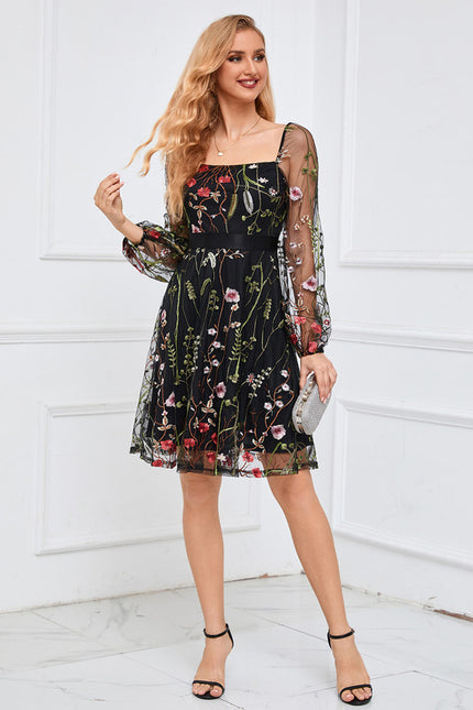 Robe Portefeuille Fleur Nocturne - gallery 7