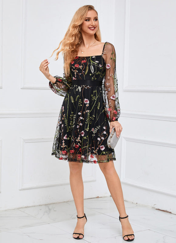 Robe Portefeuille Fleur Nocturne - gallery 7