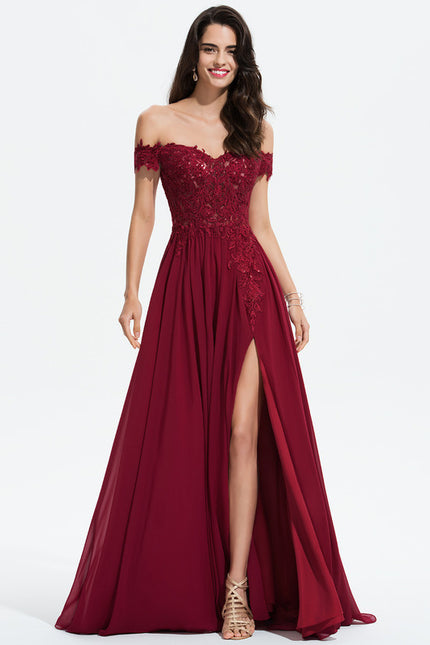 Robe Portefeuille Traîne Élégante - gallery 3