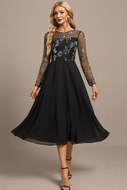 Robe Portefeuille Florale Élégante - gallery 2