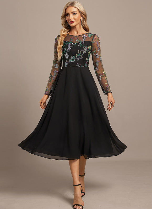 Robe Portefeuille Florale Élégante - gallery 2