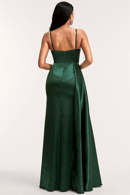 Robe Portefeuille Satin Rose Chic - gallery 2