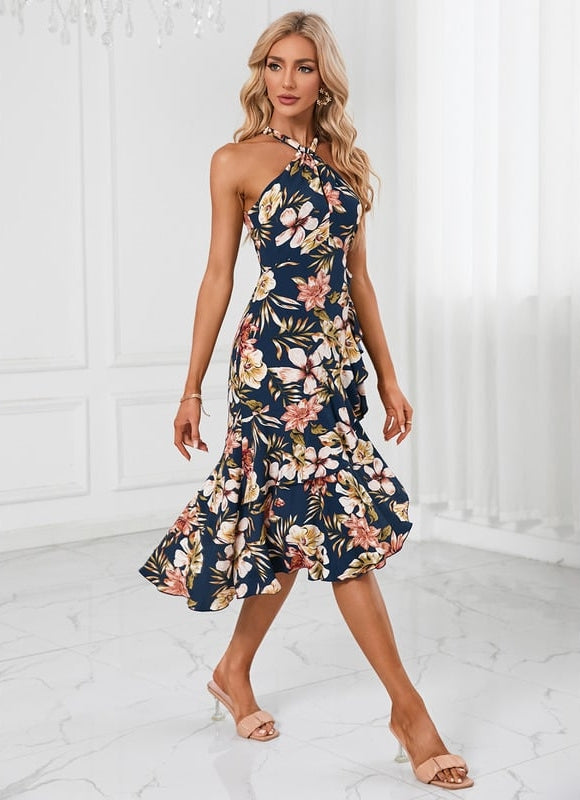 Robe Portefeuille Fleurie Sirène - gallery 2