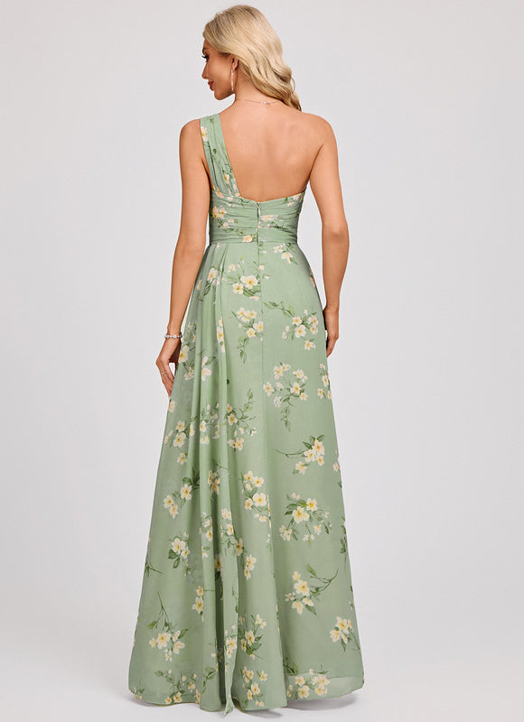 Robe Portefeuille Asymétrique Marine - gallery 5