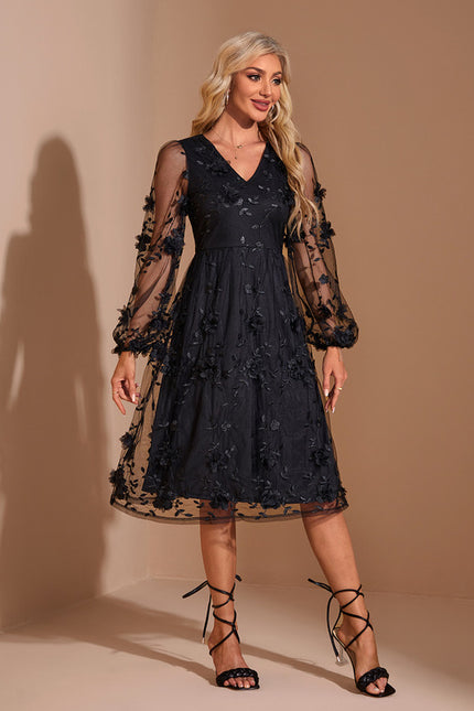 Robe Portefeuille Tulle Chic - gallery 1