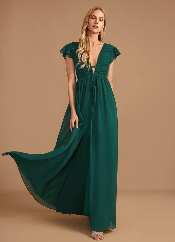 Robe Portefeuille Rose Drapée - gallery 3