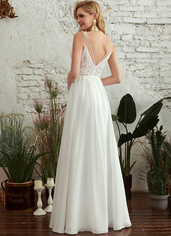 Robe Portefeuille Éthérée Blanche - gallery 4