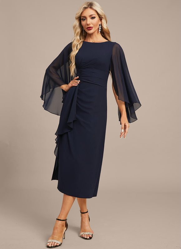 Robe Portefeuille Chiffon Élégante