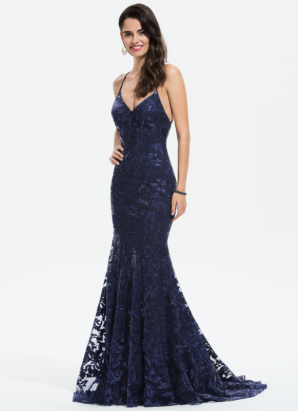 Robe Portefeuille Sirène Pailletée - gallery 3