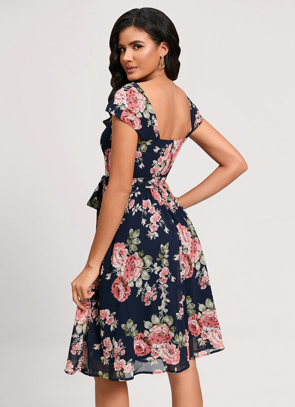 Robe Portefeuille Florale Chic - gallery 1
