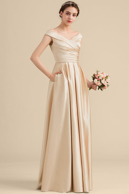 Robe Portefeuille Satin Éblouissante - gallery 1