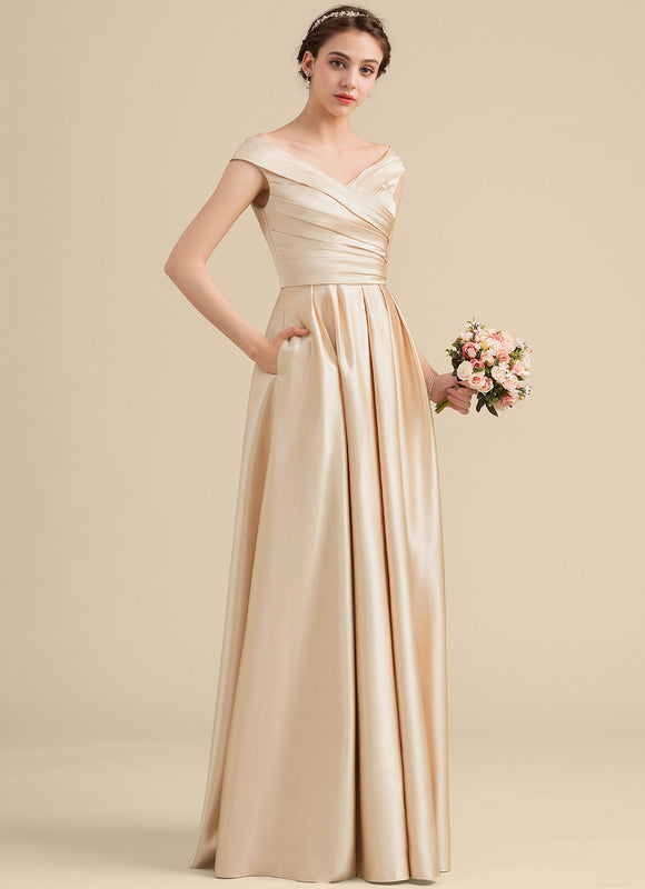 Robe Portefeuille Satin Éblouissante - gallery 1