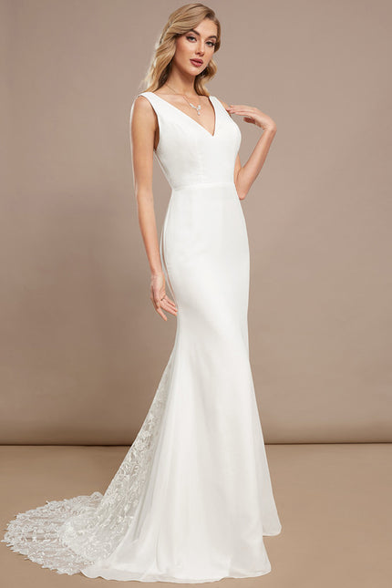 Robe Portefeuille Élégante Blanche - gallery 1