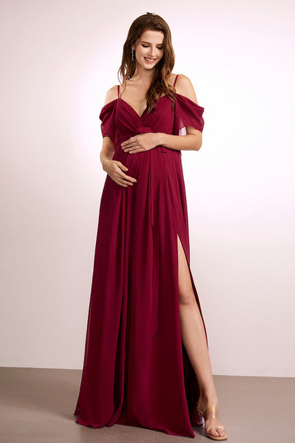 Robe Portefeuille Maternité Élégante - gallery 3