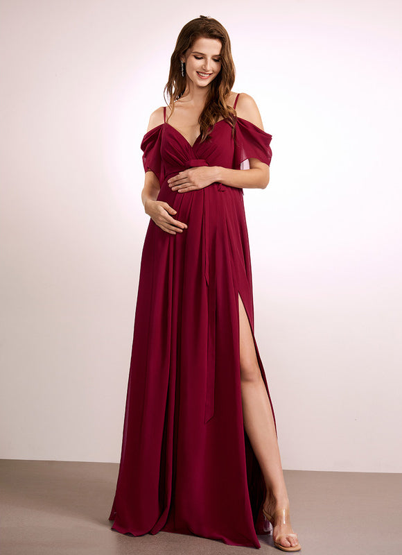 Robe Portefeuille Maternité Élégante - gallery 3
