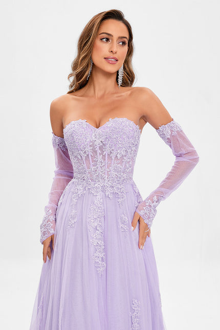 Robe Portefeuille Lilas Délicate - gallery 2
