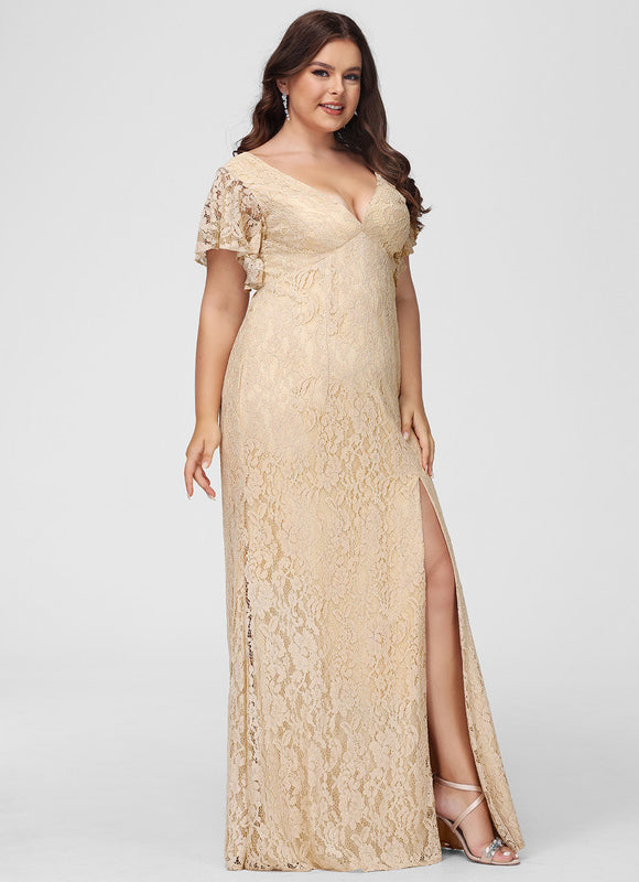Robe Portefeuille Dentelle Lavande - gallery 9