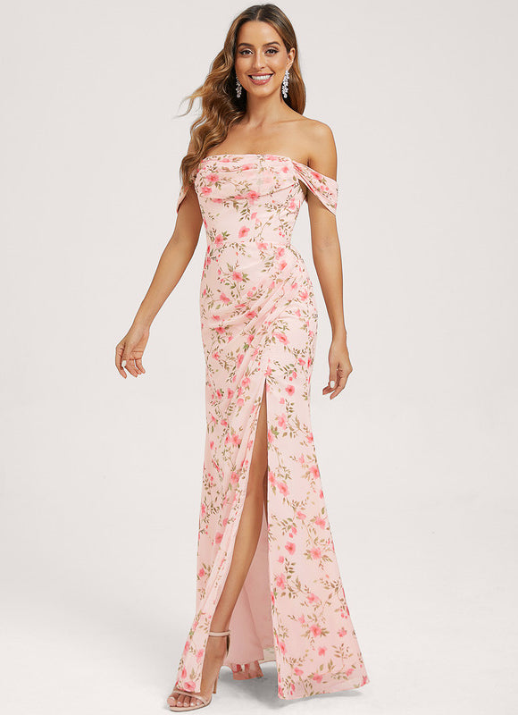 Robe Portefeuille Pétale Rosée - gallery 2