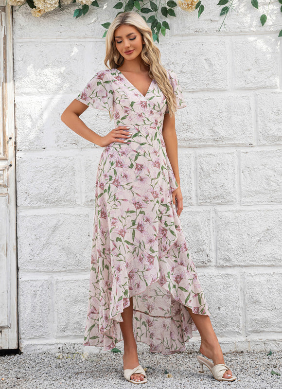 Robe Portefeuille Fleurie Aérée - gallery 4