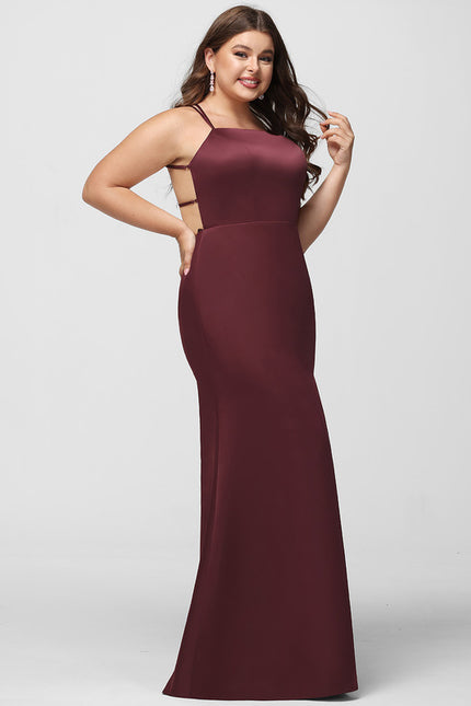 Robe Portefeuille Satin Bordeaux Élégant - gallery 8