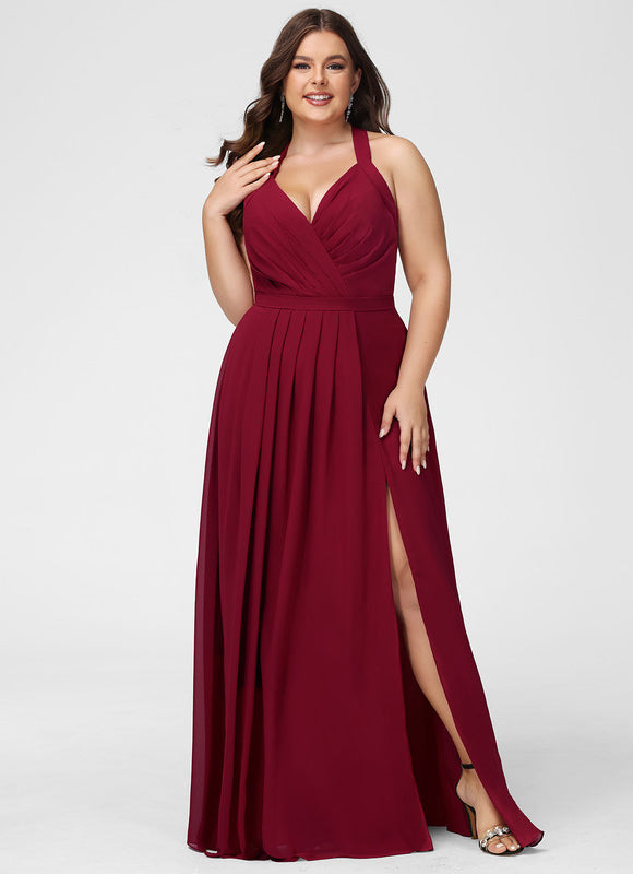 Robe Portefeuille Rose Drapée - gallery 8