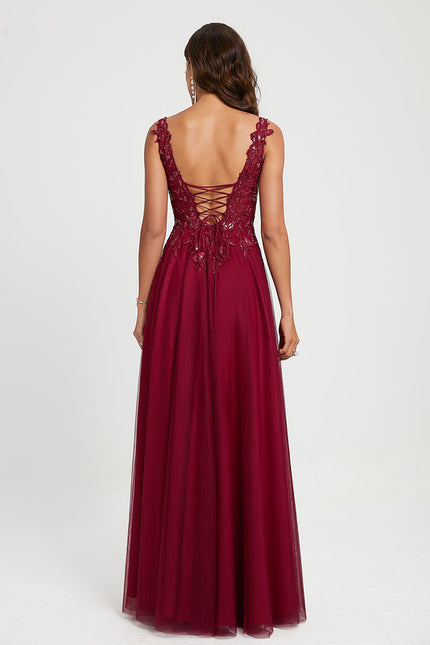 Robe Portefeuille Bordeaux Étoilée - gallery 4
