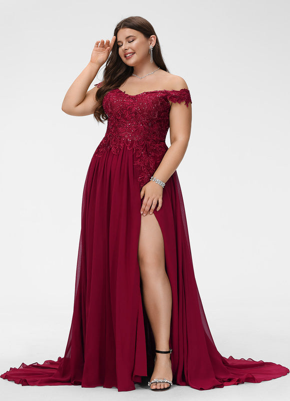Robe Portefeuille Traîne Élégante - gallery 9