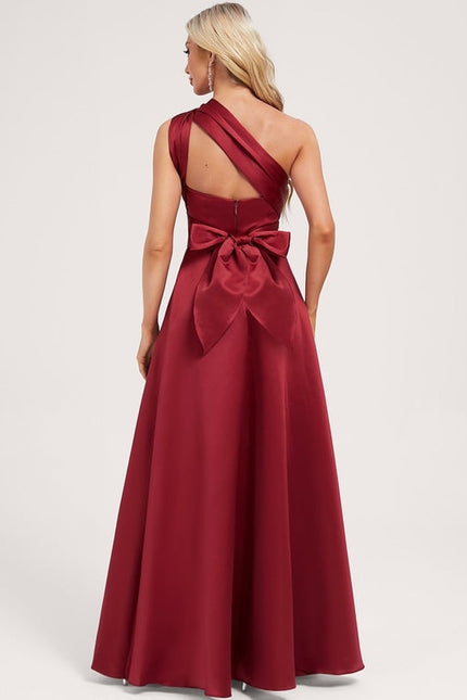 Robe Portefeuille Satin Évasée - gallery 2