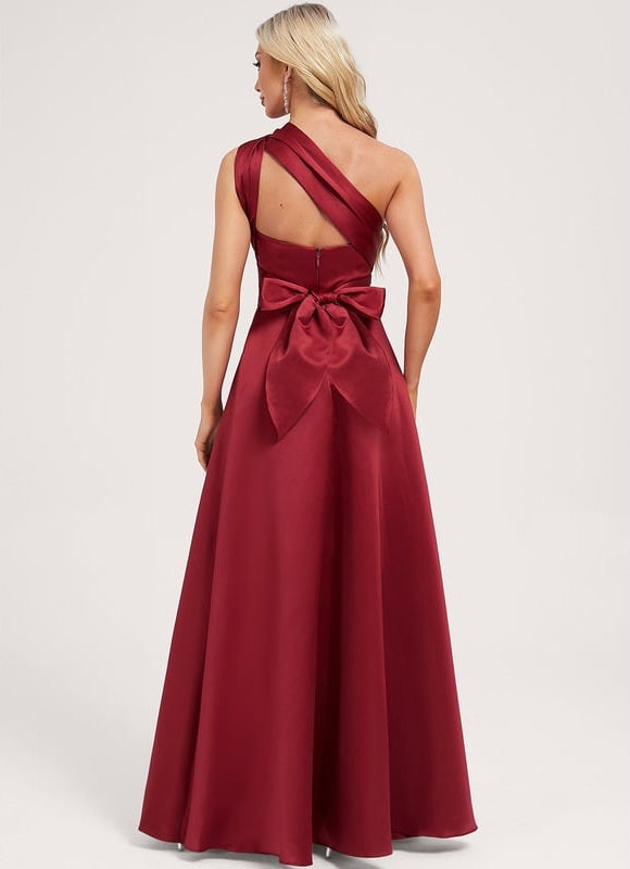 Robe Portefeuille Satin Évasée - gallery 2