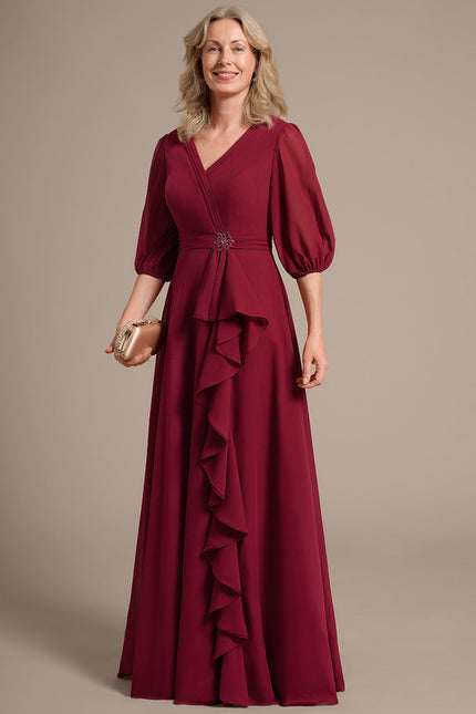Robe Portefeuille Mère Élégante
