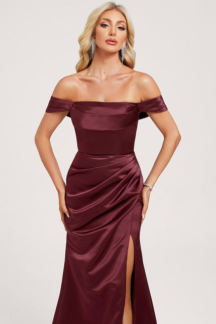 Robe Portefeuille Satin Éblouissante - gallery 3