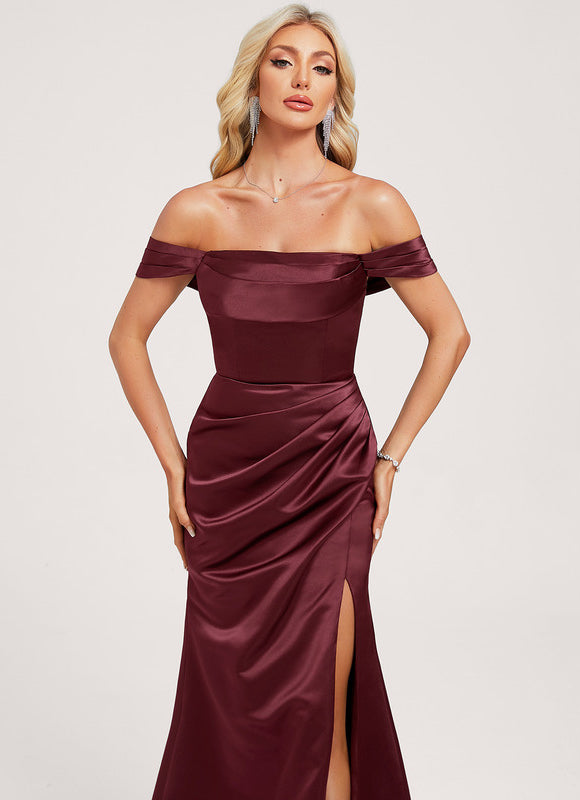 Robe Portefeuille Satin Éblouissante - gallery 3