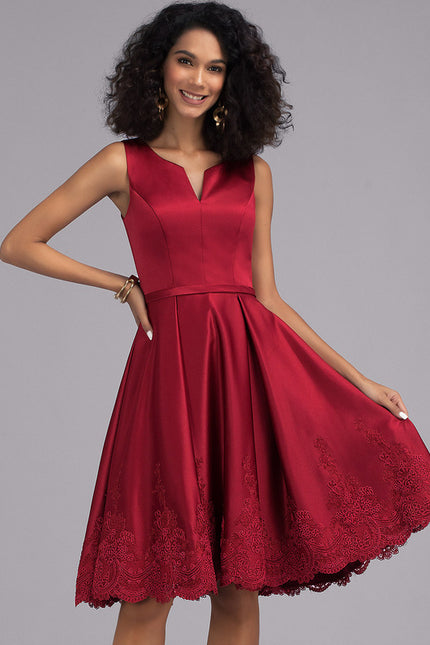 Robe Portefeuille Velours Rouge Lyrique - gallery 7