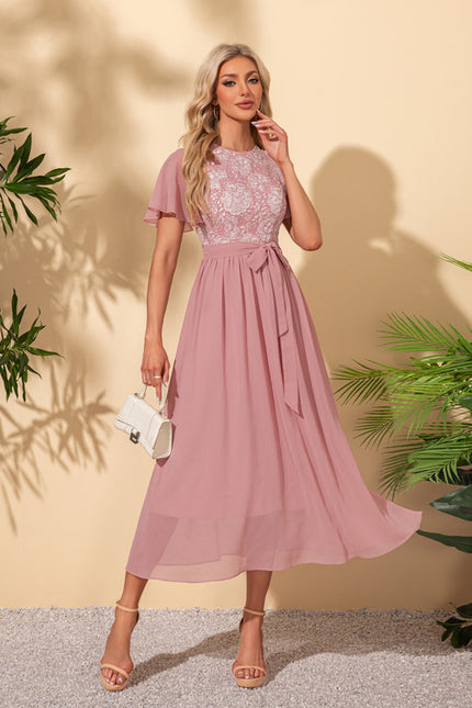Robe Portefeuille Manches Courtes