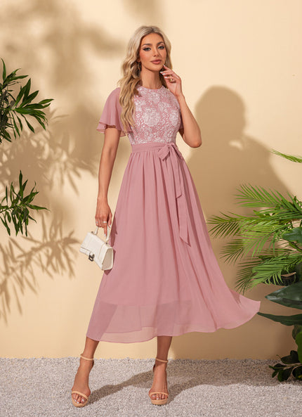 Robe Portefeuille Manches Courtes
