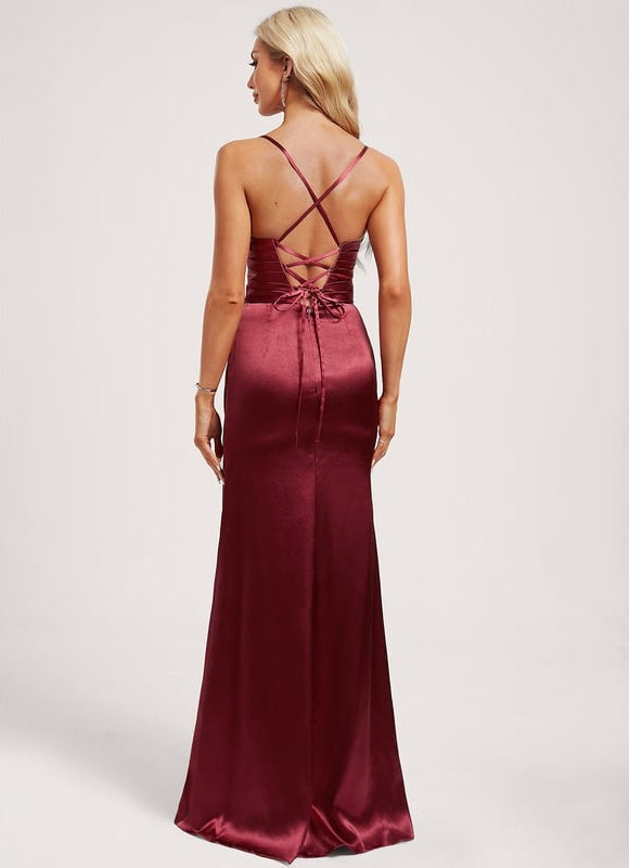 Robe Portefeuille Satin Élégante - gallery 4