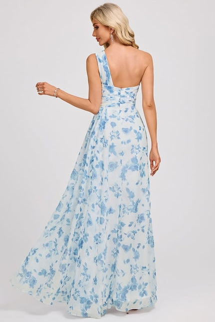 Robe Portefeuille Asymétrique Marine - gallery 5