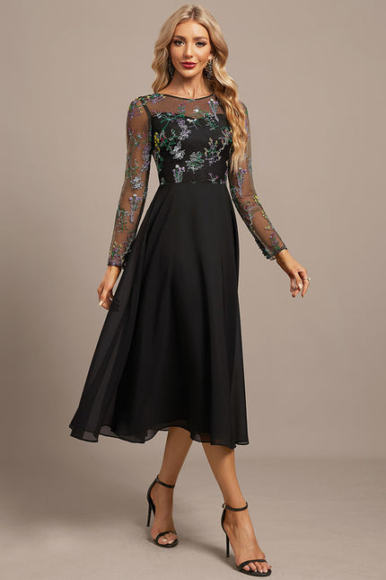 Robe Portefeuille Florale Élégante - gallery 4