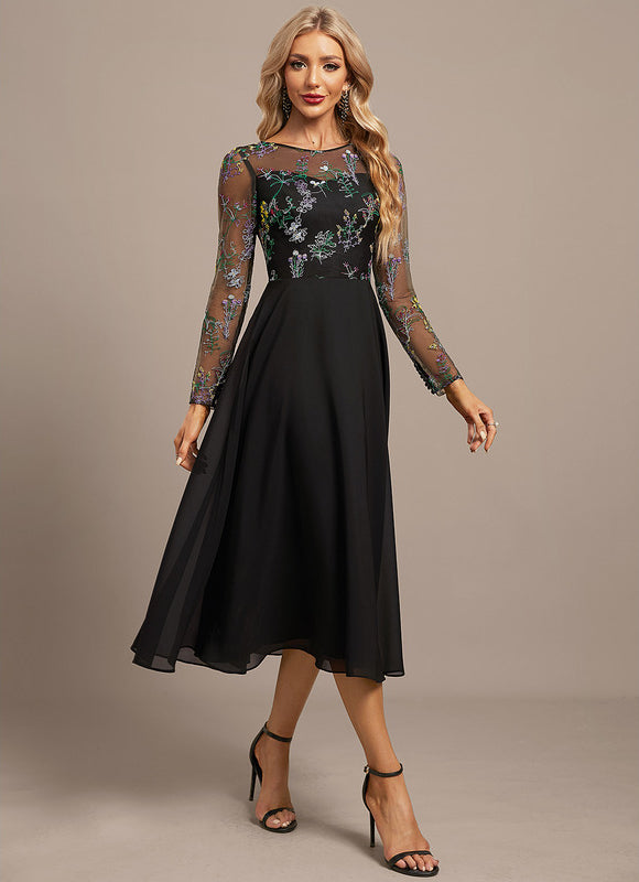 Robe Portefeuille Florale Élégante - gallery 4