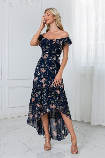 Robe Portefeuille Fleurie Élégante - gallery 7
